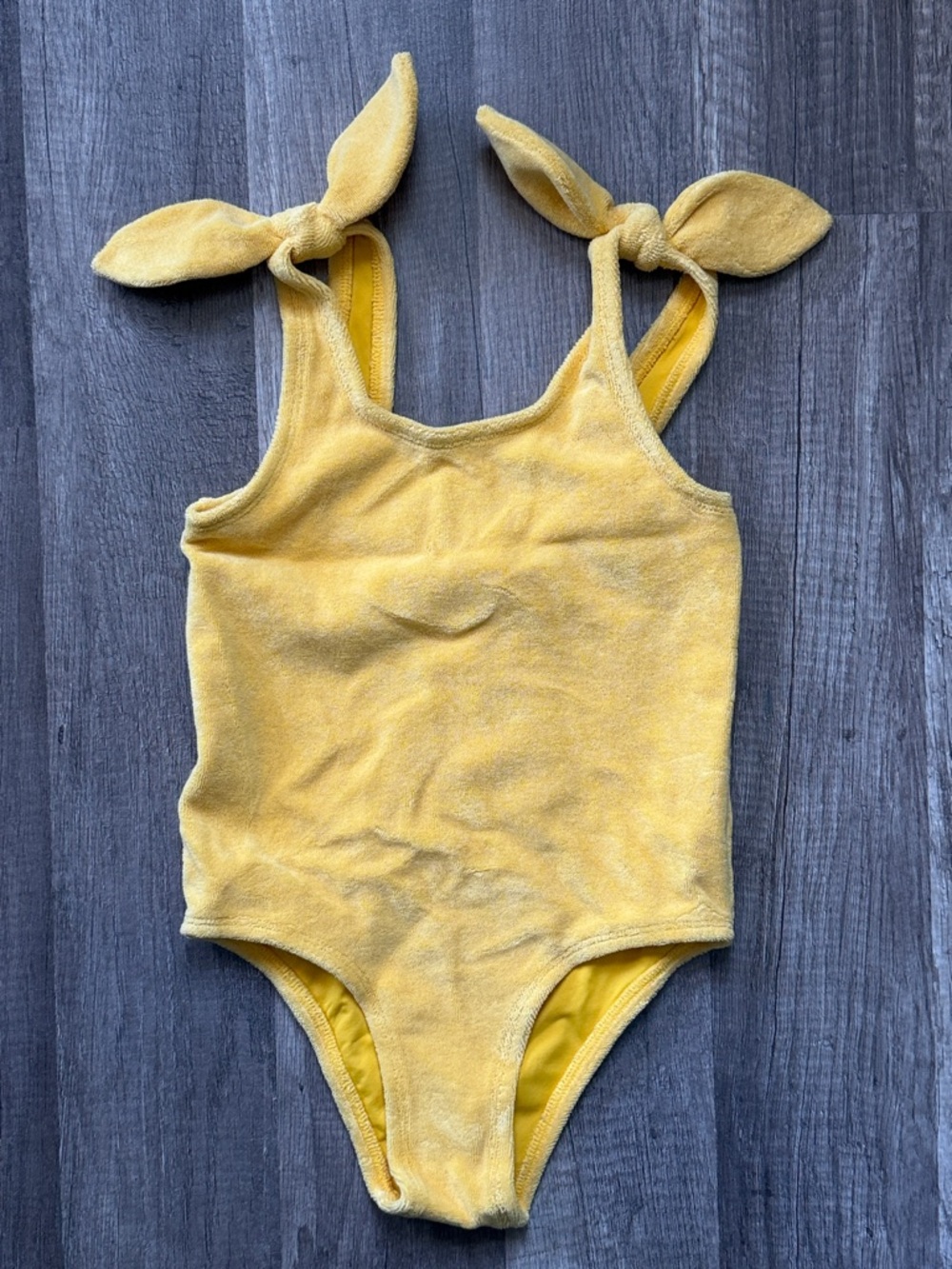 Zimmermann Yellow Tie-Shoulder Kids One-Piece